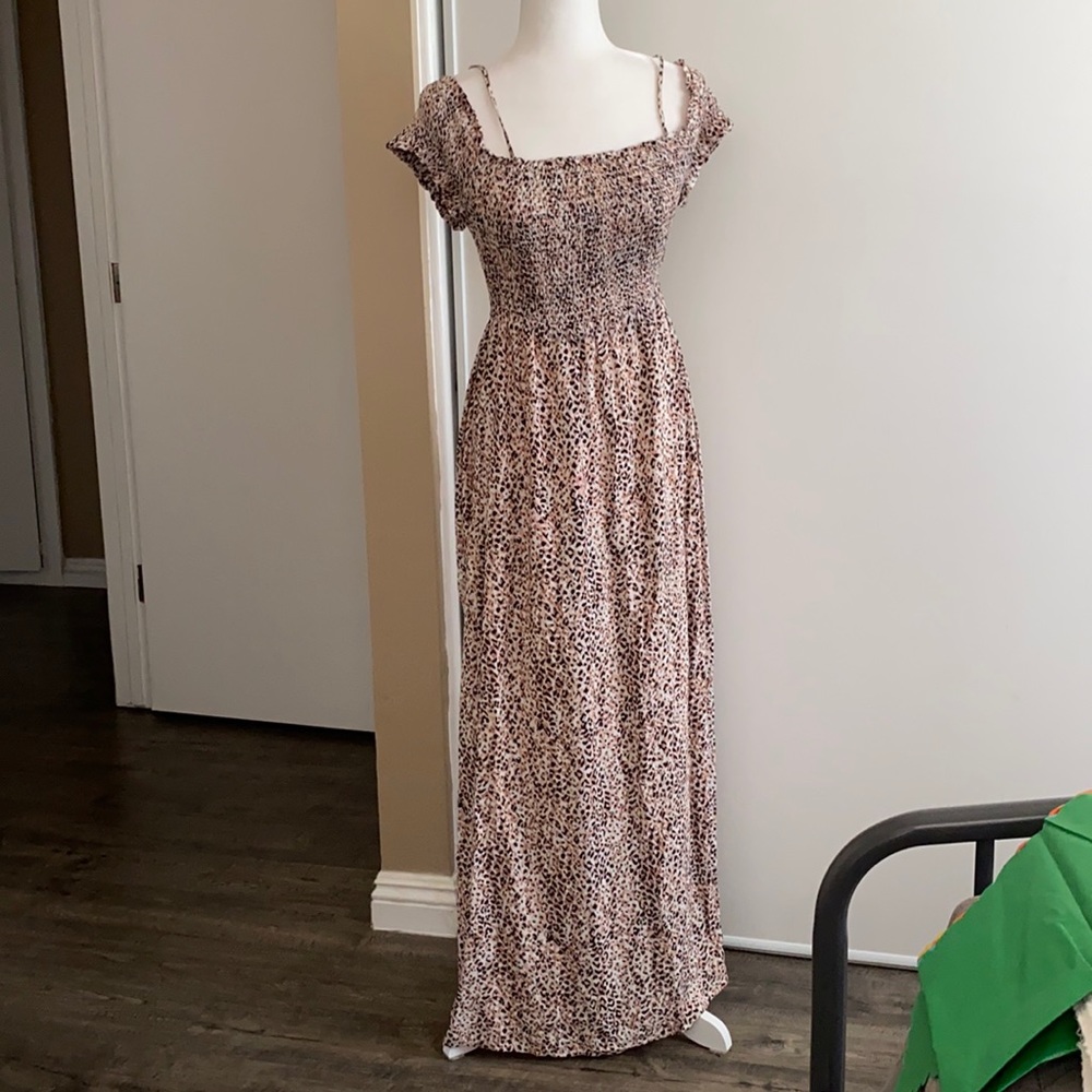 Cute off the shoulder maxi dress